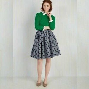 ModCloth Retro Dot Print Circle Skirt